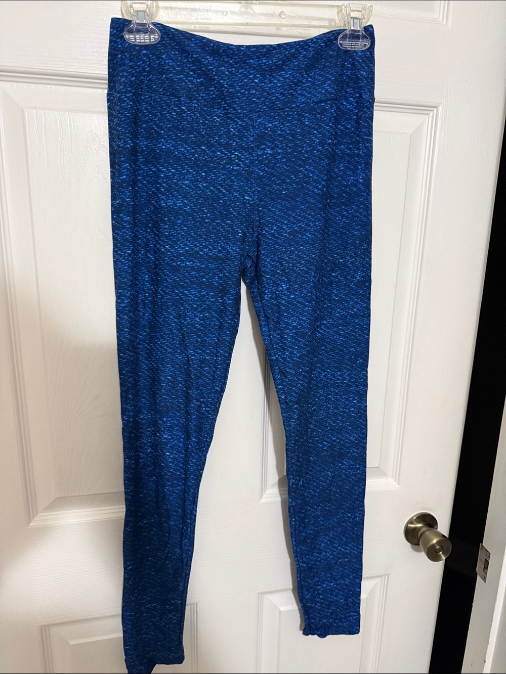 Blue Heathered Leggings